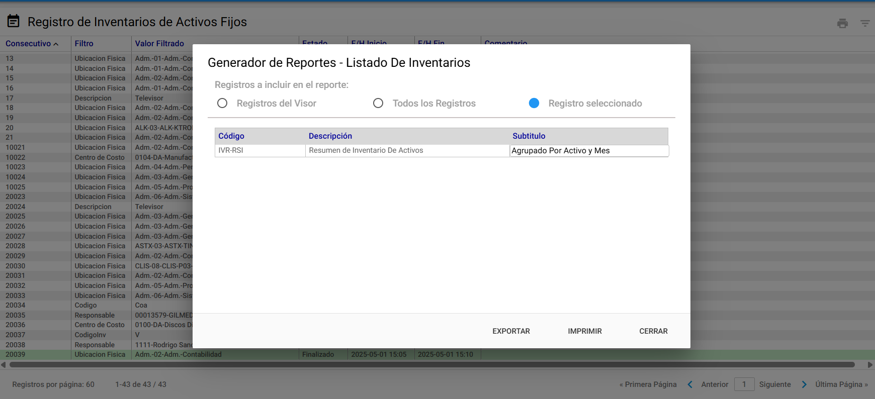 Generador de Reportes