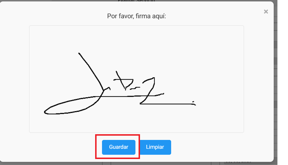 Firma del Técnico