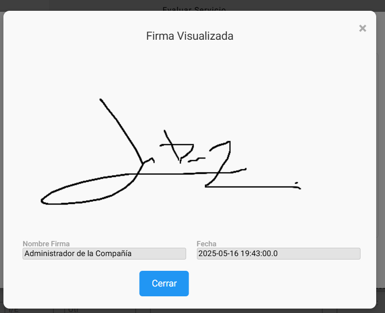 Firma Visualizada