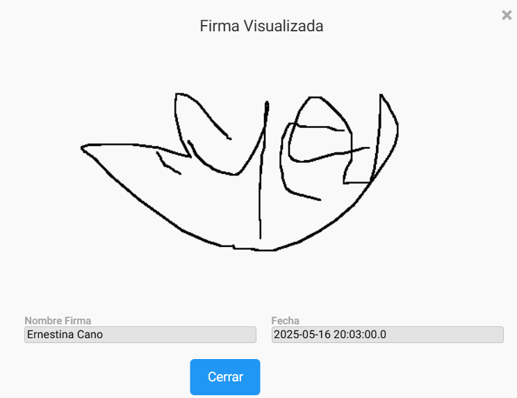 Firma Visualizada