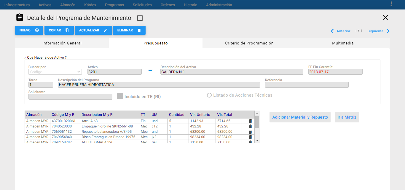 Programas - Eliminar ME