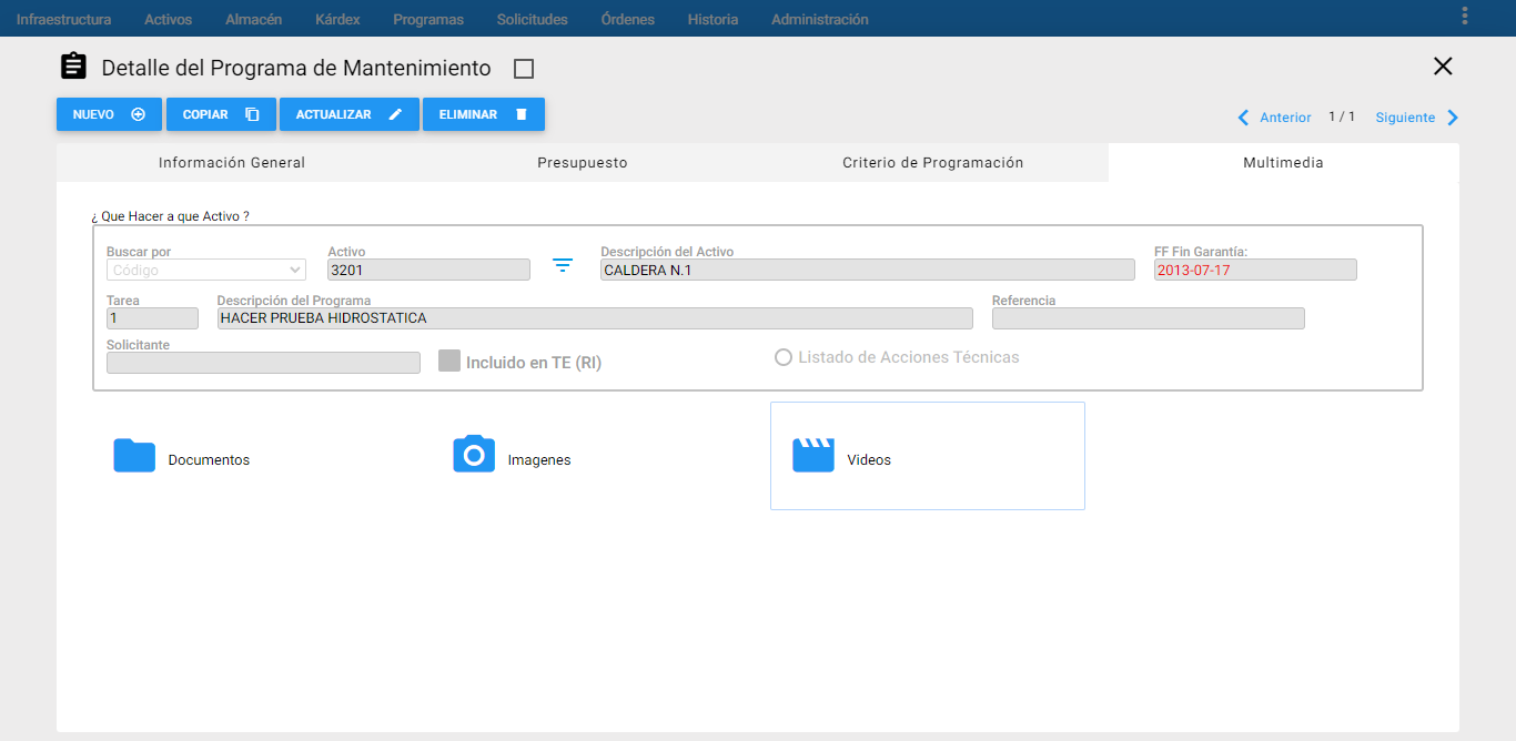 Programas - Semanas del Año