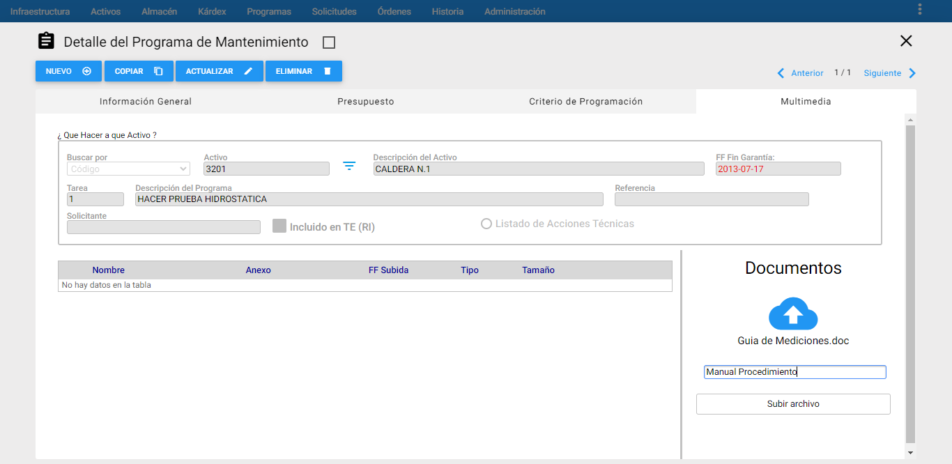 Programas - Adjuntar Archivo