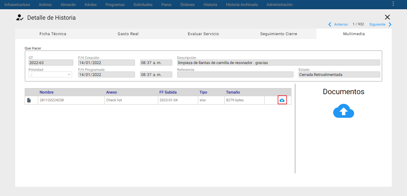 Historia Archivada- Descargar Multimedia