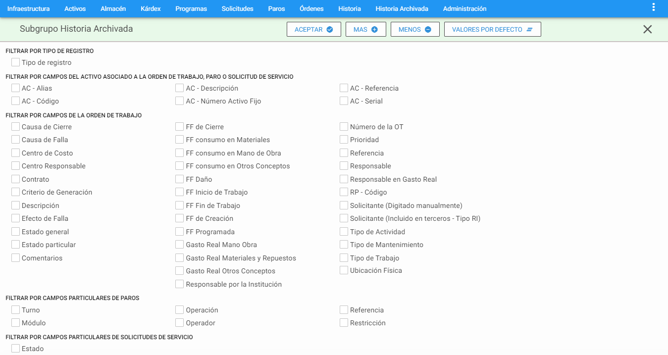 Historia Archivada- Ir a Subgrupos
