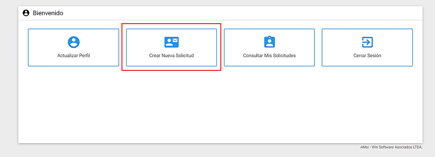 Crear Nueva Solicitud