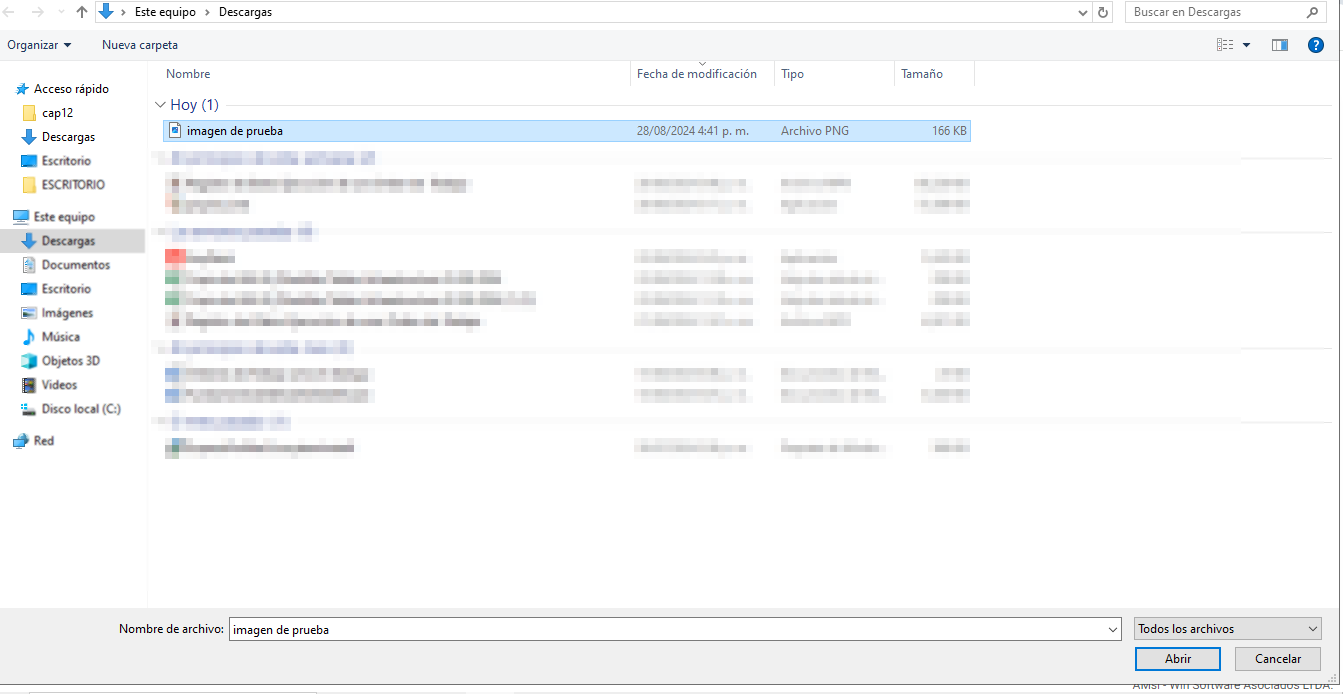 AMsi - Subir archivo