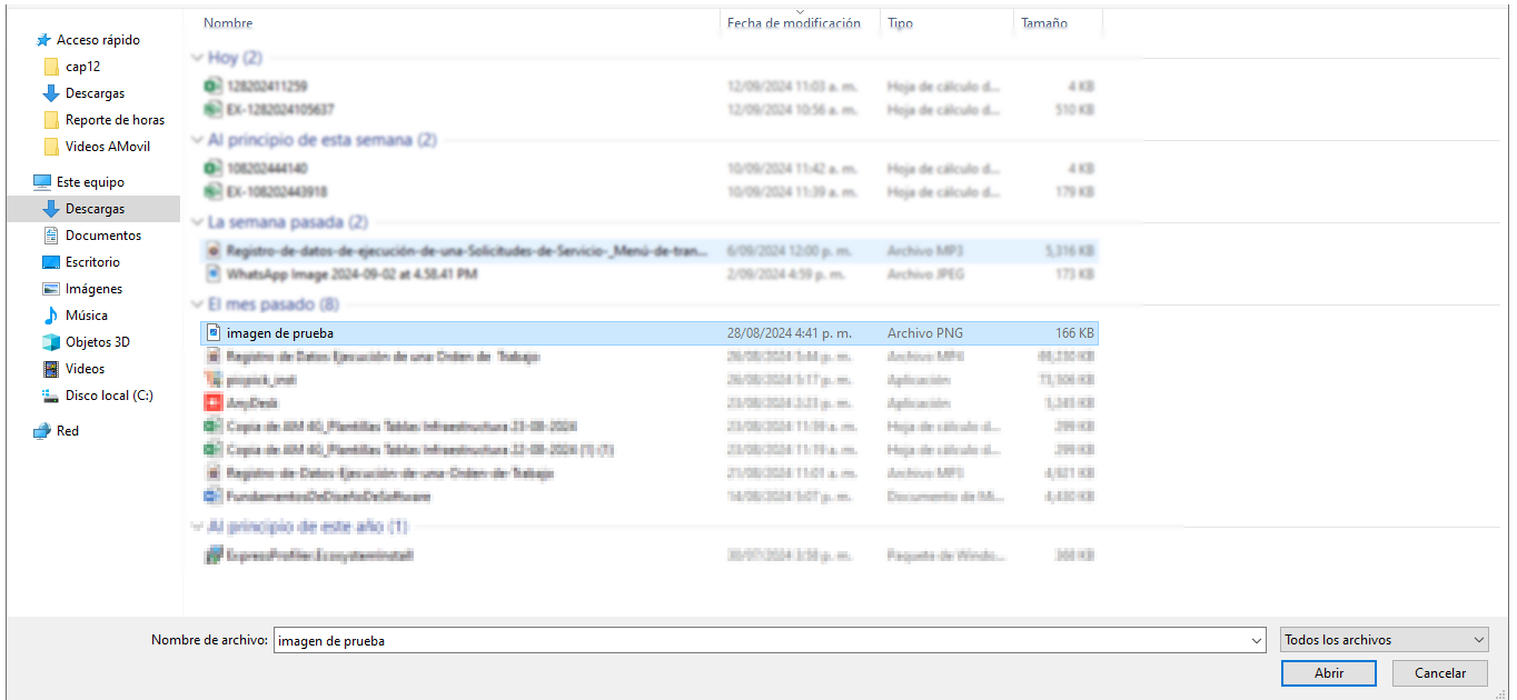 AMsi - Subir archivo