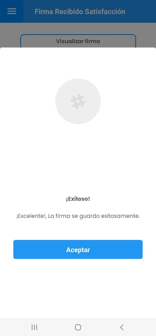 AMovil - Solicitudes Mensaje Alerta Firma Solicitante