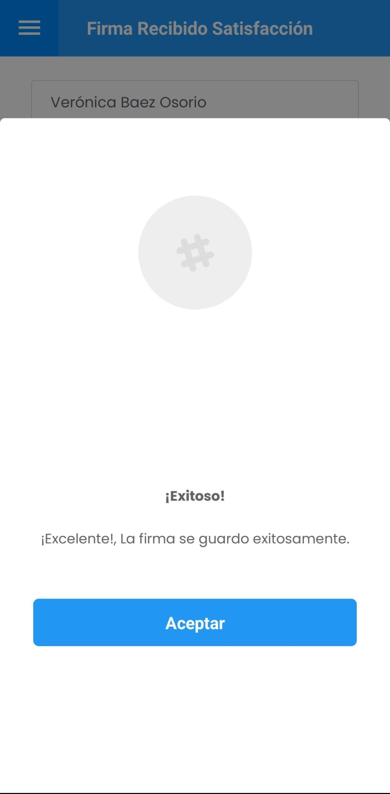 AMovil - Firma Masiva Recibido Satisfacción