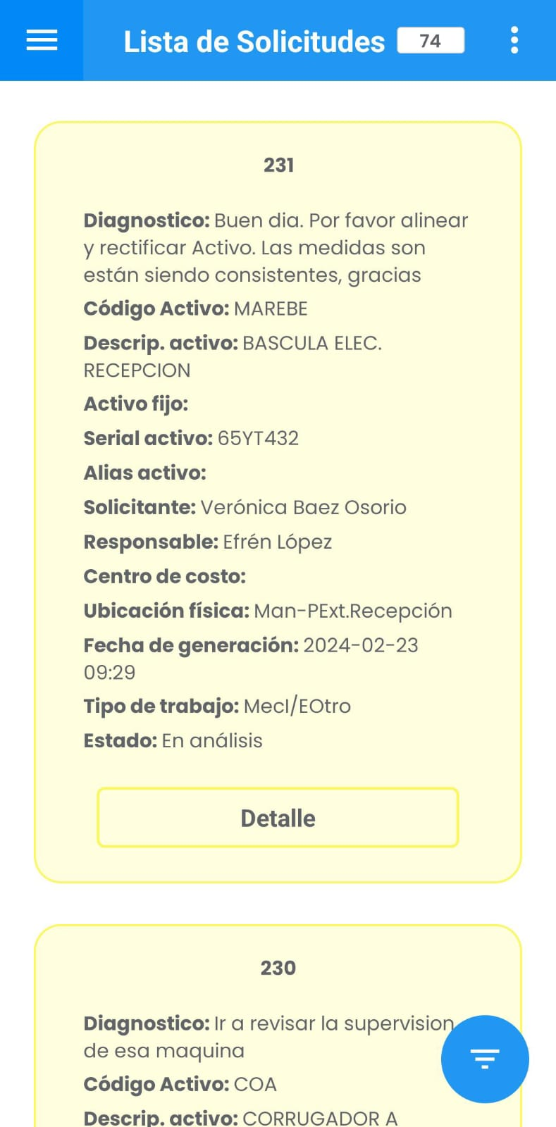 AMovil - Crear Solicitud