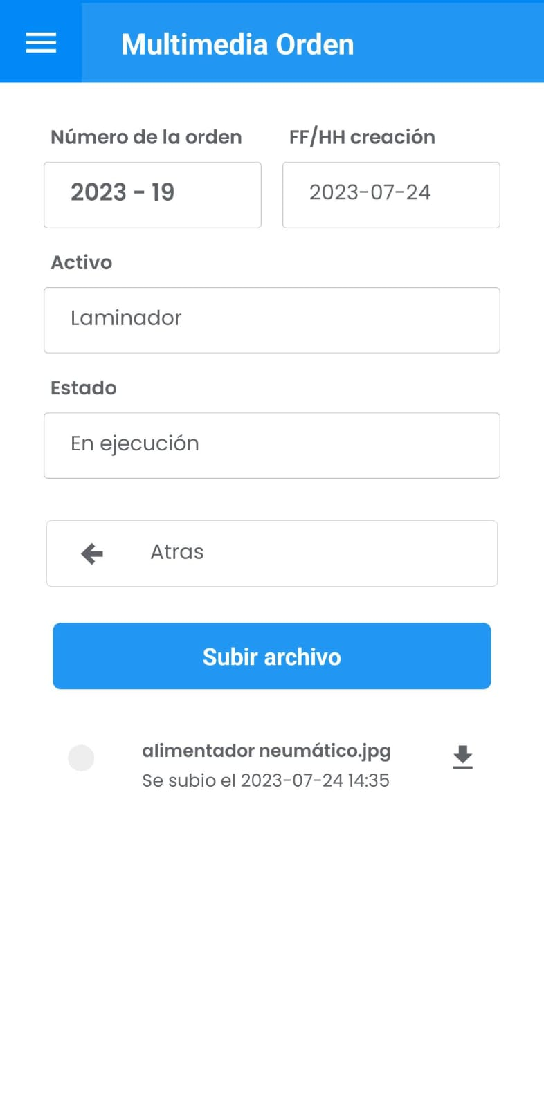 AMovil - Órdenes Multimedia