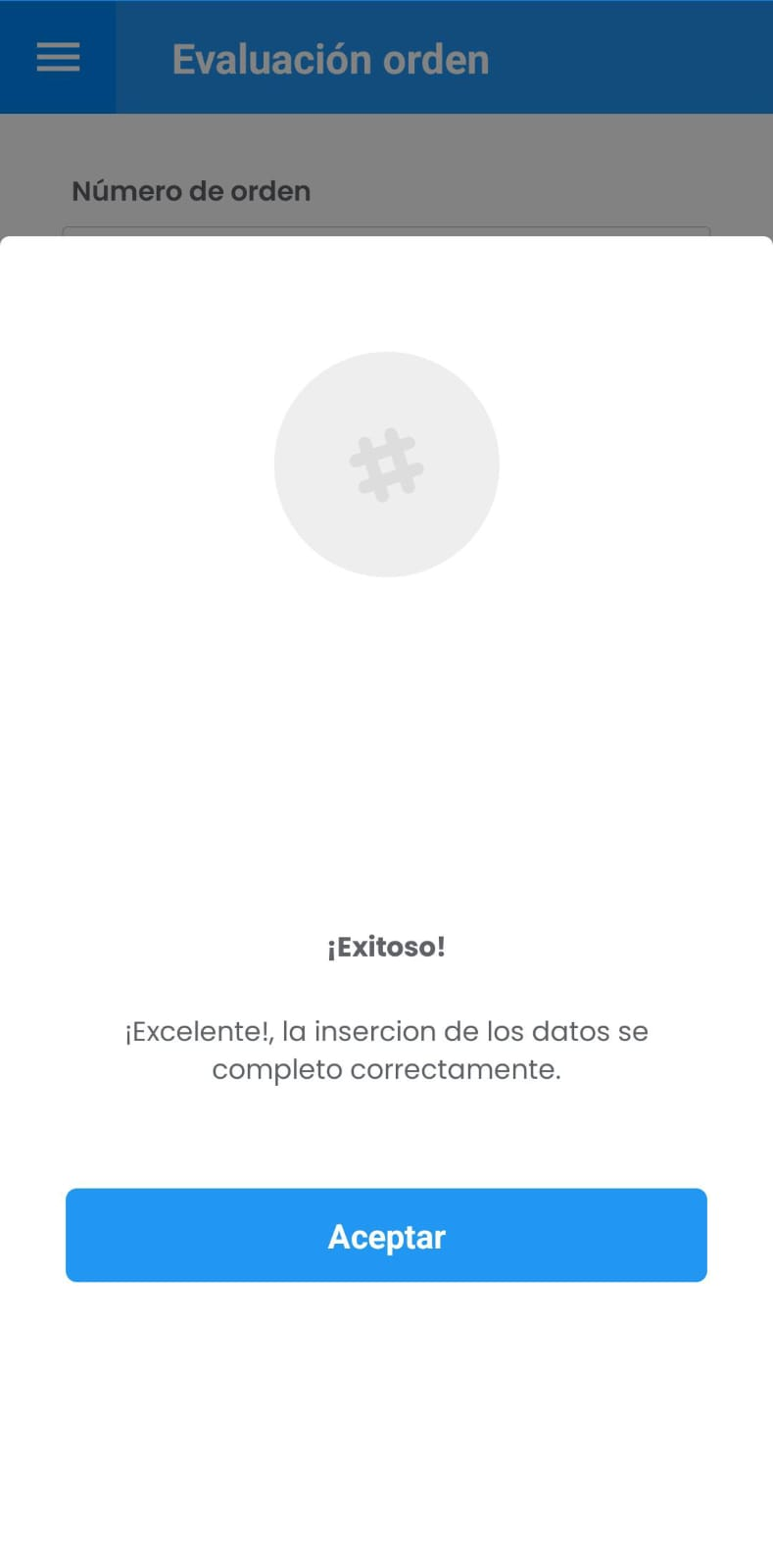 AMovil - Órdenes Registro Evaluación