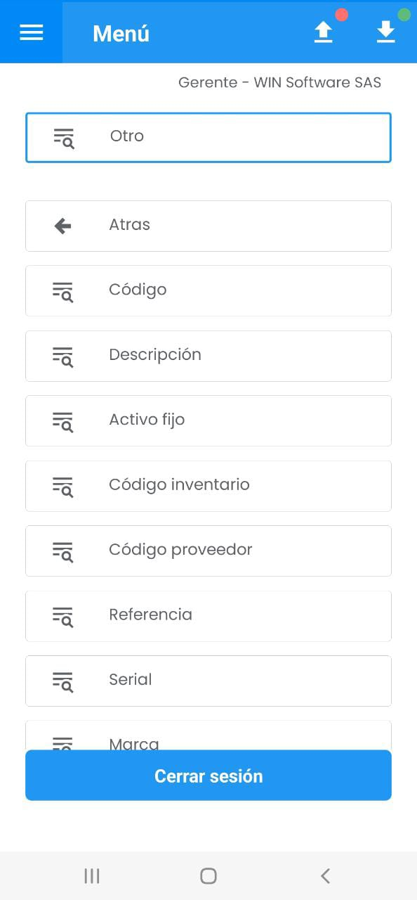 AMovil - Ir a Inventario físico Otro