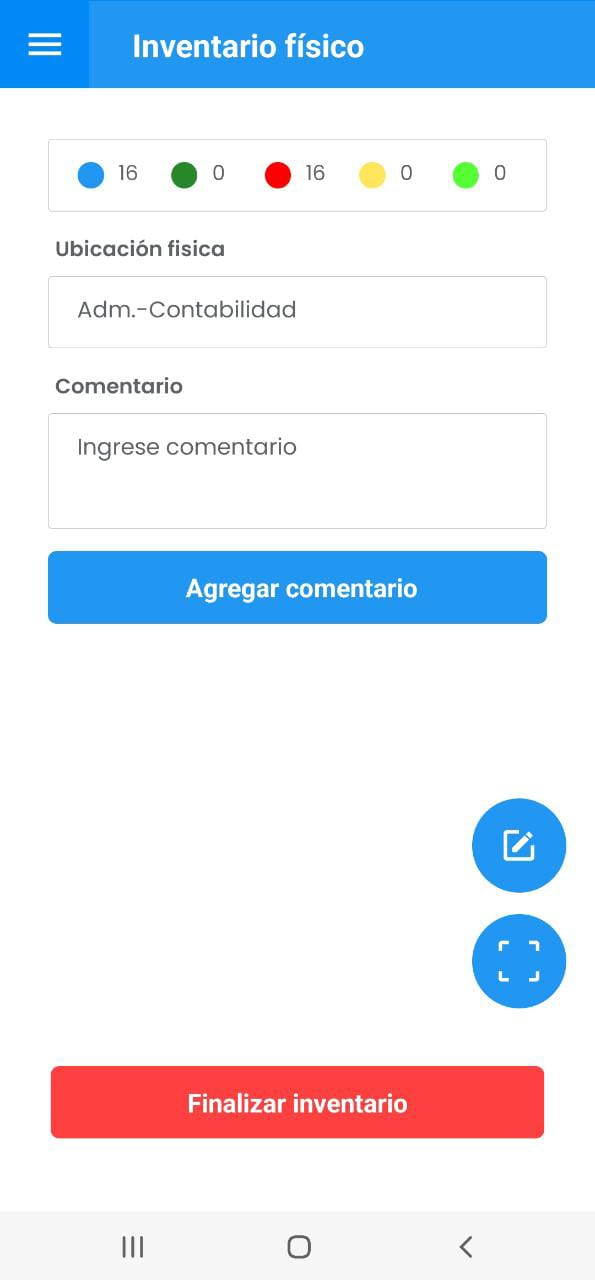 AMovil - Inventario físico Detalle