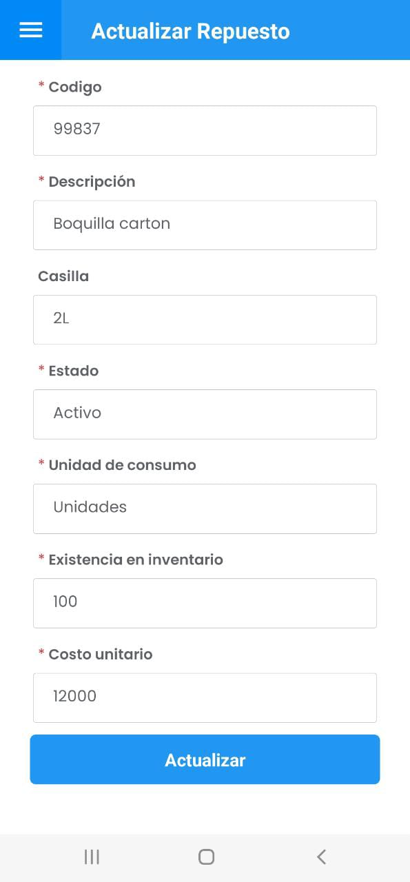 AMovil - Ficha Técnica Repuesto