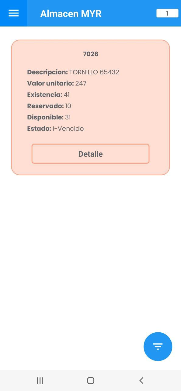 AMovil - Almacén Subgrupo Resultado