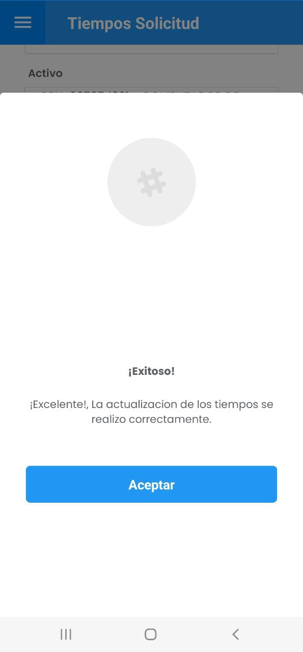 AMovil - Solicitudes Mensaje Alerta