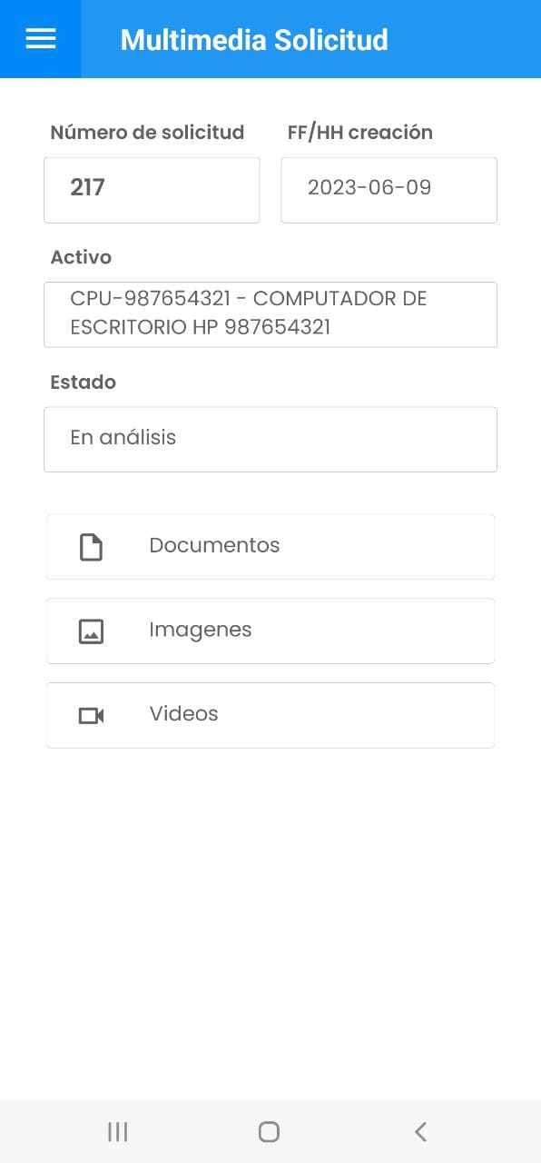 AMovil - Solicitudes Multimedia