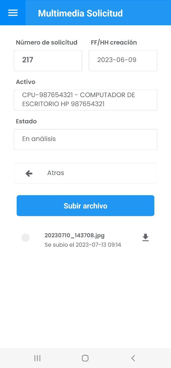 AMovil - Solicitudes Multimedia