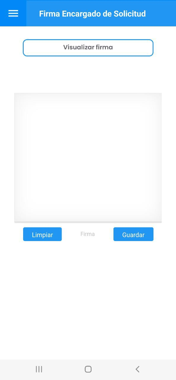 AMovil - Solicitudes Ingresar Firma